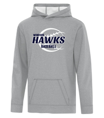Hawks Baseball Youth Dri-Fit Hoodie With Printed Logo