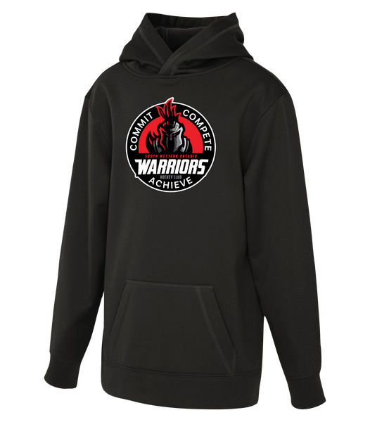 SWO Warriors Badge Youth Dri-Fit Hoodie With Printed Logo