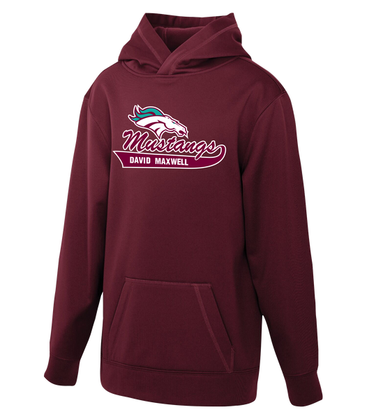 Mustangs Youth Dri-Fit Hoodie With Embroidered Logo
