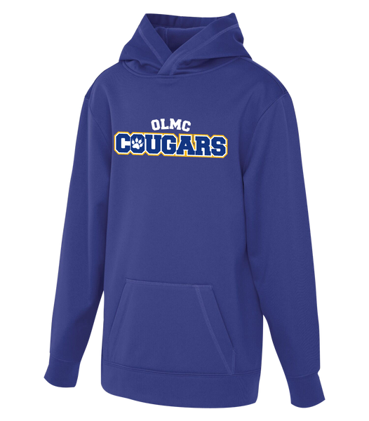 OLMC Cougars Youth Dri-Fit Hoodie With Printed Logo