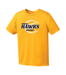 Hawks Baseball Adult Dri-Fit T-Shirt with Printed Logo