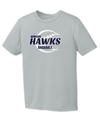 Hawks Baseball Youth Dri-Fit T-Shirt with Printed Logo