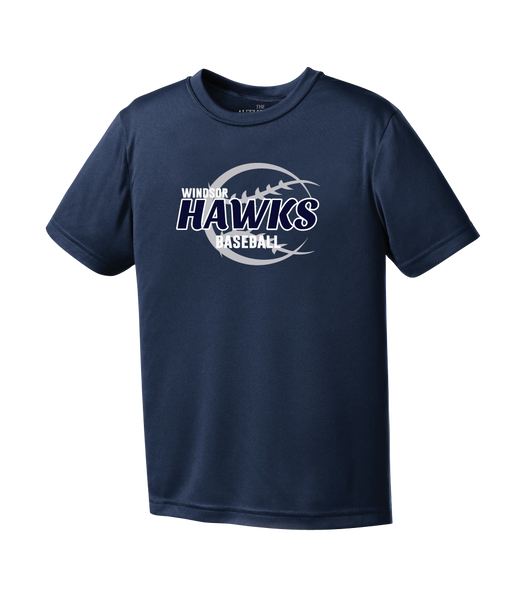 Hawks Baseball Adult Dri-Fit T-Shirt with Printed Logo