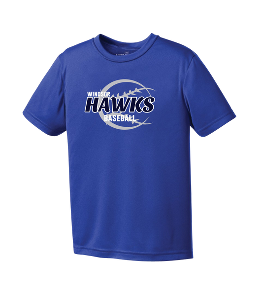 Hawks Baseball Adult Dri-Fit T-Shirt with Printed Logo