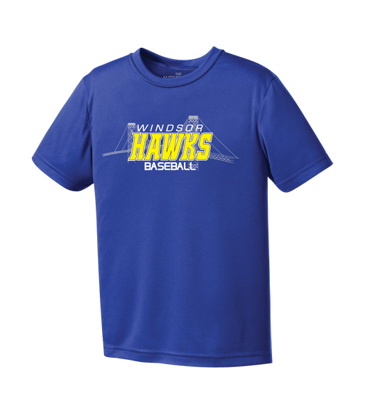 Windsor Hawks Baseball Adult Dri-Fit T-Shirt with Printed Logo