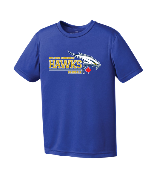 Walker Hawks Youth Dri-Fit T-Shirt with Printed Logo