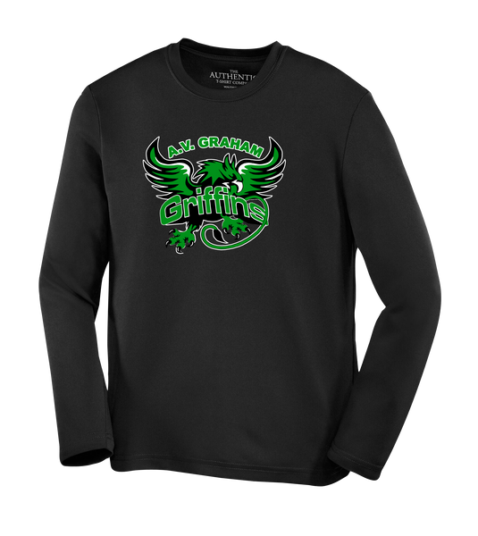 Griffins Youth Dri-Fit Long Sleeve with Printed Logo