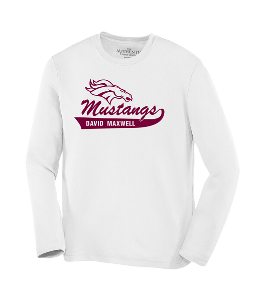 Mustangs Youth Dri-Fit Long Sleeve with Printed Logo